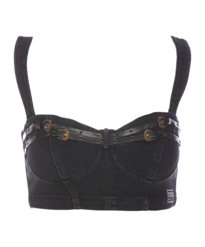 Versace Jeans Cowboy Corset In Black