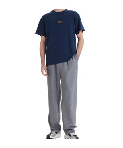 Versace Jeans Crew Neck Short-sleeved T-shirt In Blue