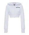 Versace Jeans Cropped Hoodie In White