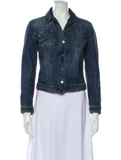 Pre-owned Versace Jeans Denim Jacket In Blue