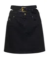 Versace Jeans Denim Skirt In Black