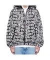 Versace Jeans Double-sided Down Jacket In Black