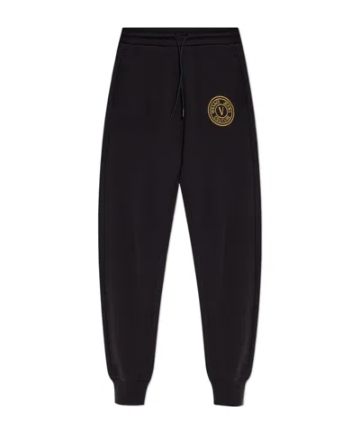 VERSACE JEANS VERSACE JEANS COUTURE LOGO EMBROIDERED PANTS