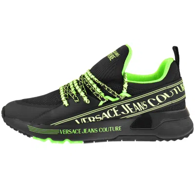 Versace Jeans Dynamic Sa3 Trainers Black In Green