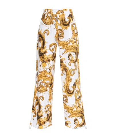 Versace Jeans Elastic Waist Casual Pants In Multi