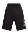 Versace Jeans Elastic Waist Shorts In Black