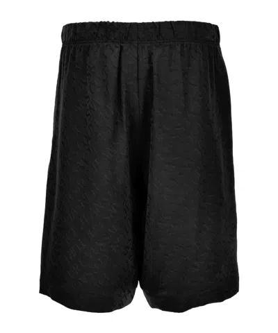 Versace Jeans Elastic Waist Shorts In Black