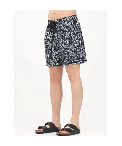 Versace Jeans Elastic Waist Shorts In Nude