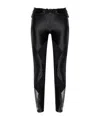 Versace Jeans Elastic Waist Tights In Black