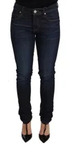Versace Jeans Low Waist Skinny Denim Jeans In Blue