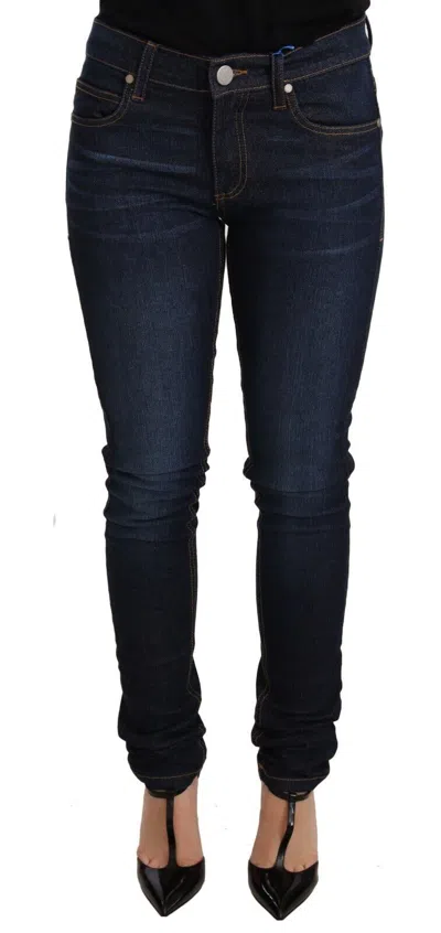 VERSACE JEANS ELEGANT LOW WAIST SKINNY DESIGNER WOMEN'S JEANS