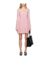 Versace Jeans Flared Dress In Pink