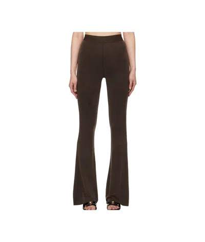 Versace Jeans Flared Trousers In Brown