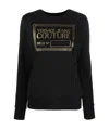 Versace Jeans Foiled Logo Sweatshirt In Black