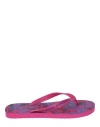 Versace Jeans Fondo Flip Flop Woman Thong Sandal Pink Size 6 Pvc - Polyvinyl Chloride In Pink