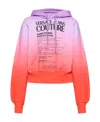 Versace Jeans Gradient-effect Certification Hoodie In Orange