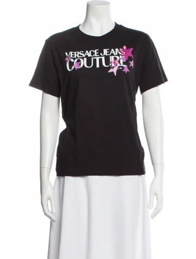 Pre-owned Versace Jeans Graphic Print Crew Neck T-shirt In Multi