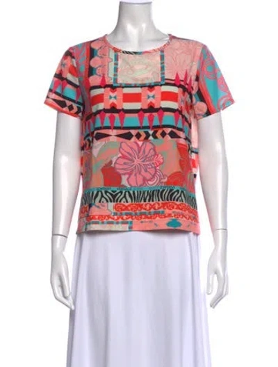 Pre-owned Versace Jeans Graphic Print Crew Neck T-shirt W/ Tags In White