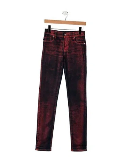 Pre-owned Versace Jeans High-rise Skinny Leg Jeans In Multi
