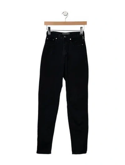 Pre-owned Versace Jeans High-rise Straight Leg Jeans In Blue