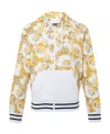 Versace Jeans Hooded Casual Coat In White