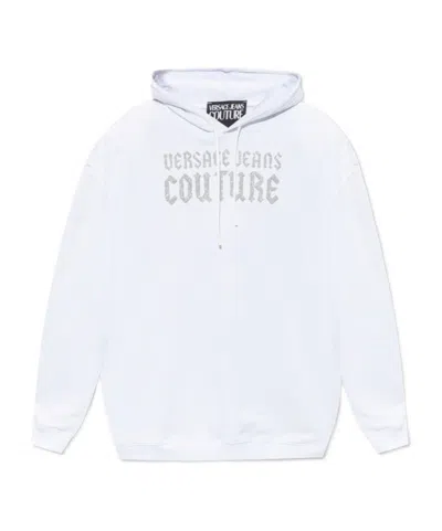 Versace Jeans Hooded Sweater In White