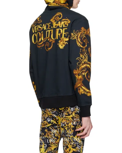 Versace Jeans Hoodie In Black