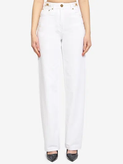 Versace Pants Woman Color White In Multi