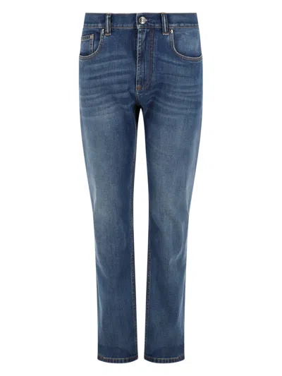 Versace Classic Denim Jeans For Men In Multi