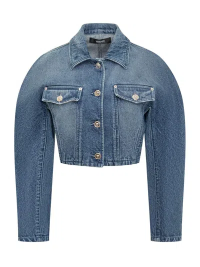 Versace Jeans Jacket In Blue