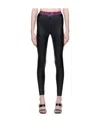 Versace Jeans Logo-waistband Leggings In Black
