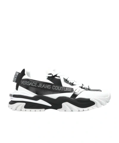 Versace Jeans Lace Up Sneakers In Black