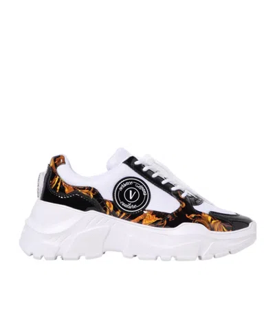 Versace Jeans Lace-up Sneakers In White