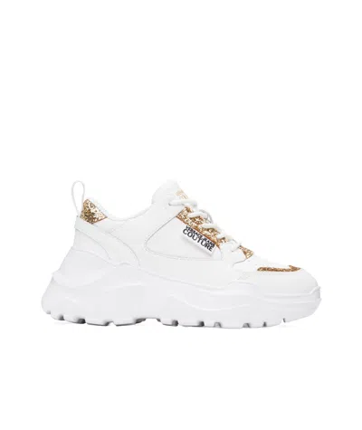Versace Jeans Laced Sneakers In White