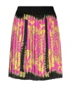Versace Jeans Baroque Couture Miniskirt In Pink