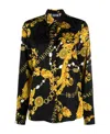 Versace Jeans Printed Shirt In Black