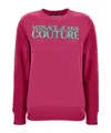 VERSACE JEANS LOGO-EMBROIDERED COTTON SWEATSHIRT