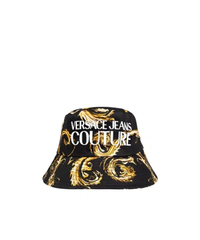 Versace Jeans Logo Hat In Black
