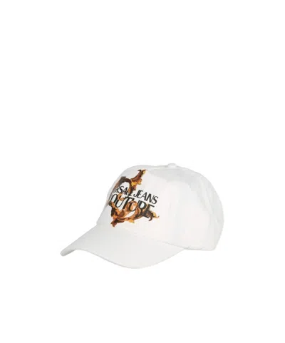Versace Jeans Logo Hat In White