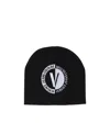 Versace Jeans Logo Intarsia-knit Wool Blend Beanie
