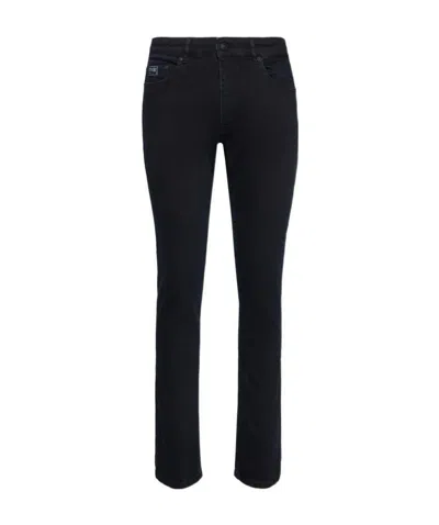 Versace Jeans Logo Jeans In Black