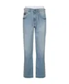 Versace Jeans Logo Jeans In Blue