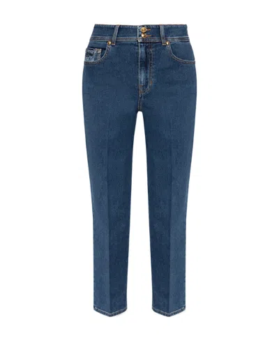 Versace Jeans Logo Jeans In Blue