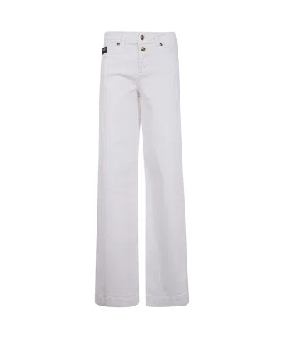 Versace Jeans Logo-lettering Jeans In White