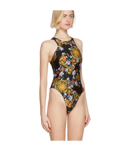 Versace Jeans Logo Onepiece In Nude
