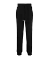 Versace Jeans Logo-patch Cotton Track Pants In Black