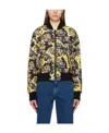 Versace Jeans Logo Pattern Double-sided Pilot Jacket In Multicolor