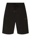 Versace Jeans Logo-plaque Track Shorts In Black