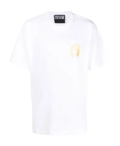 Versace Jeans Logo-print Cotton T-shirt In White
