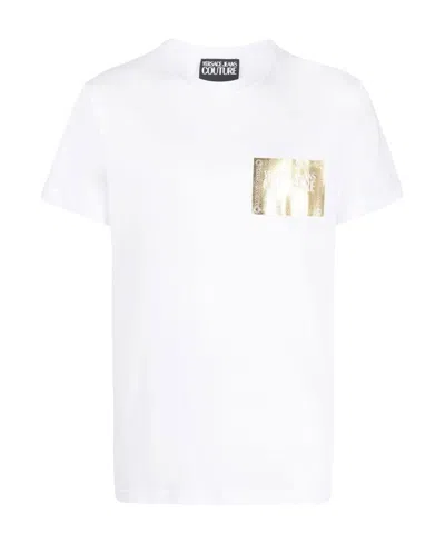 Versace Jeans Logo-print Cotton T-shirt In White